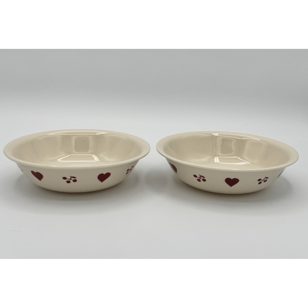 Vintage Corelle Hometown Set of 2 Berry Fruit Bowls 5.25"